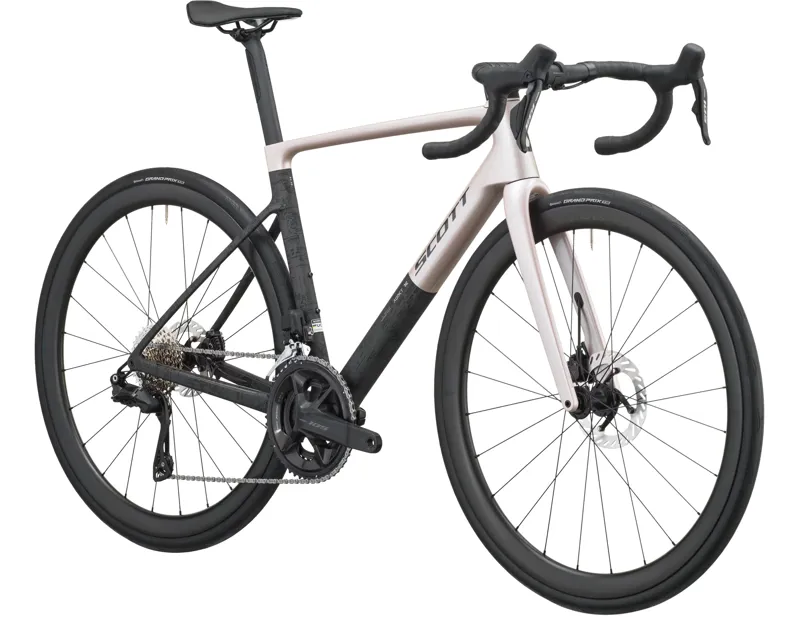 Scott Addict RC 30 Road Bike 2027 in Champagne Pink and Carbon Black-1