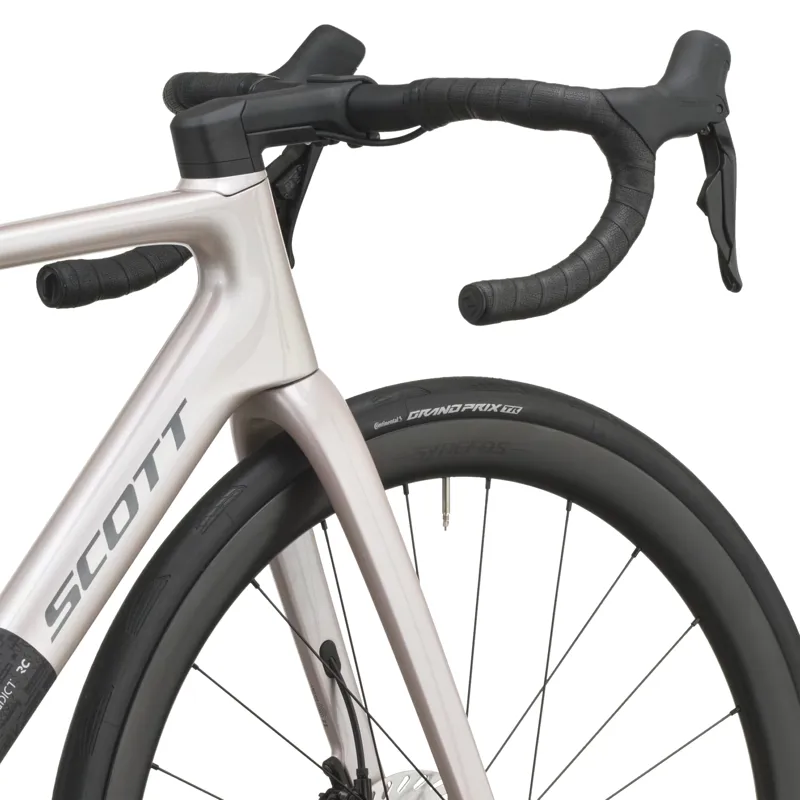Scott Addict RC 30 Road Bike 2027 in Champagne Pink and Carbon Black-5