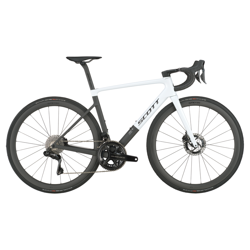 Scott Addict RC Pro Road Bike 2025 in Cumulus White/Carbon Black