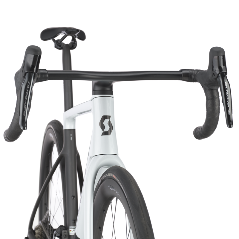 Scott Addict RC Pro Road Bike 2025 in Cumulus White/Carbon Black-3