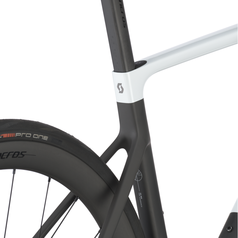Scott Addict RC Pro Road Bike 2025 in Cumulus White/Carbon Black-5