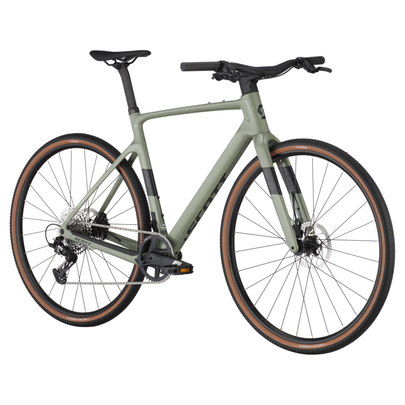 Scott Metrix 10 Endurance Road Bike 2025 In Undergrowth Green-1