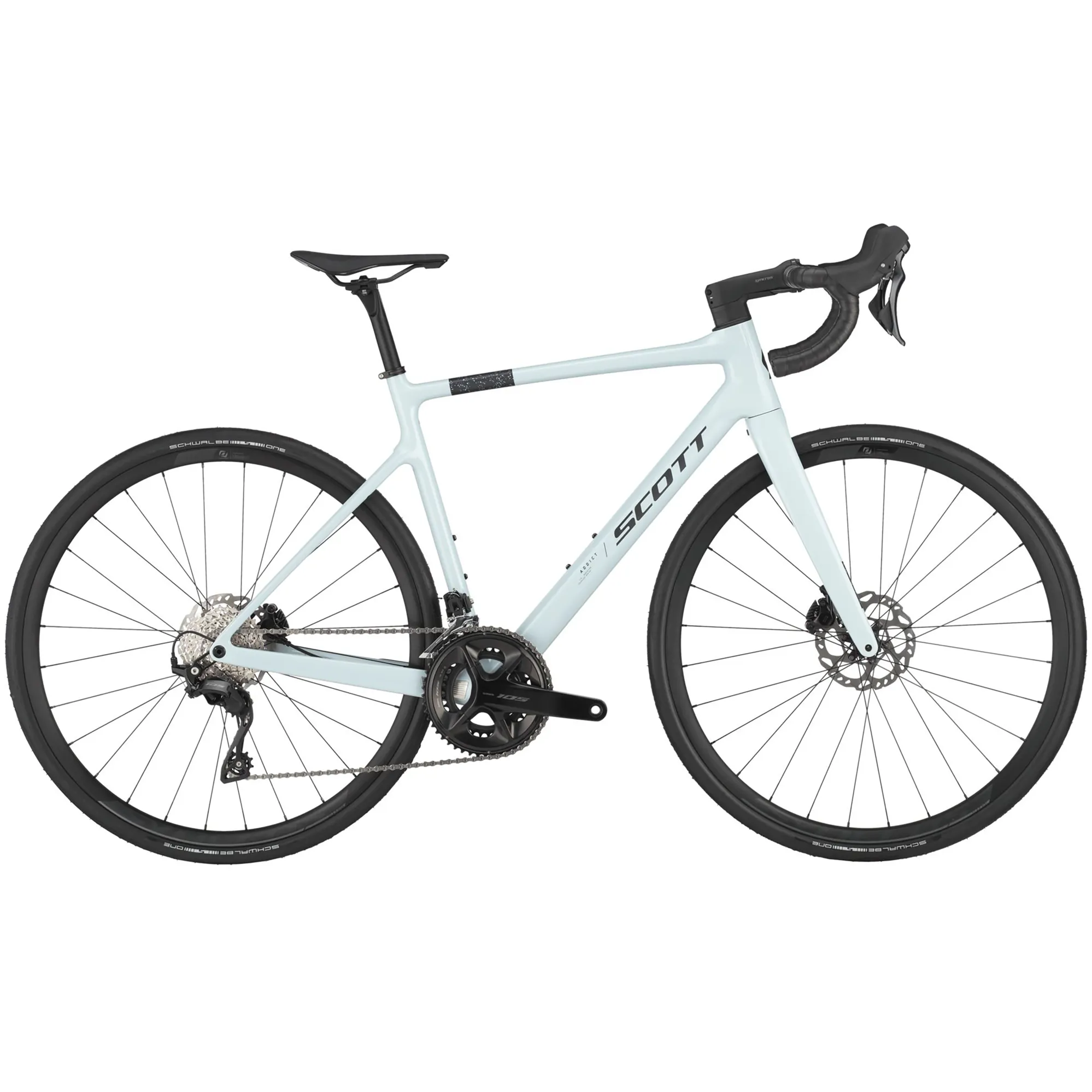 Scott Addict Geometry Scott Addict 50 Carbon Road Bike 2025 in Mineral Grey