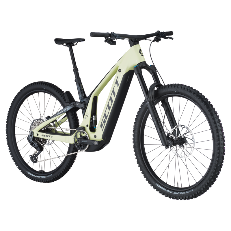 Scott Patron ST 900 RC Electric Full Suspension Mountain Bike 2025 in Luminary Green/Swirly Black-1