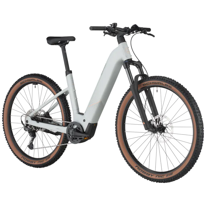 Bergamont E-Revox Sport 20 Wave Electric Hardtail Mountain Bike 2025 in Argento White-1