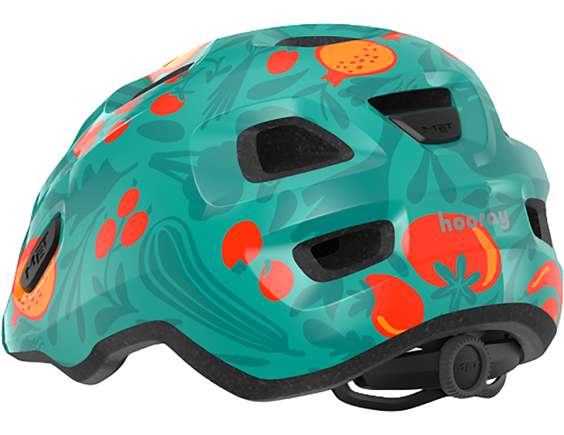 MET Hooray Kids Helmet in Green Fruit-2