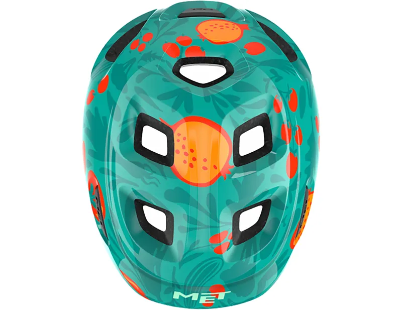 MET Hooray Kids Helmet in Green Fruit-3