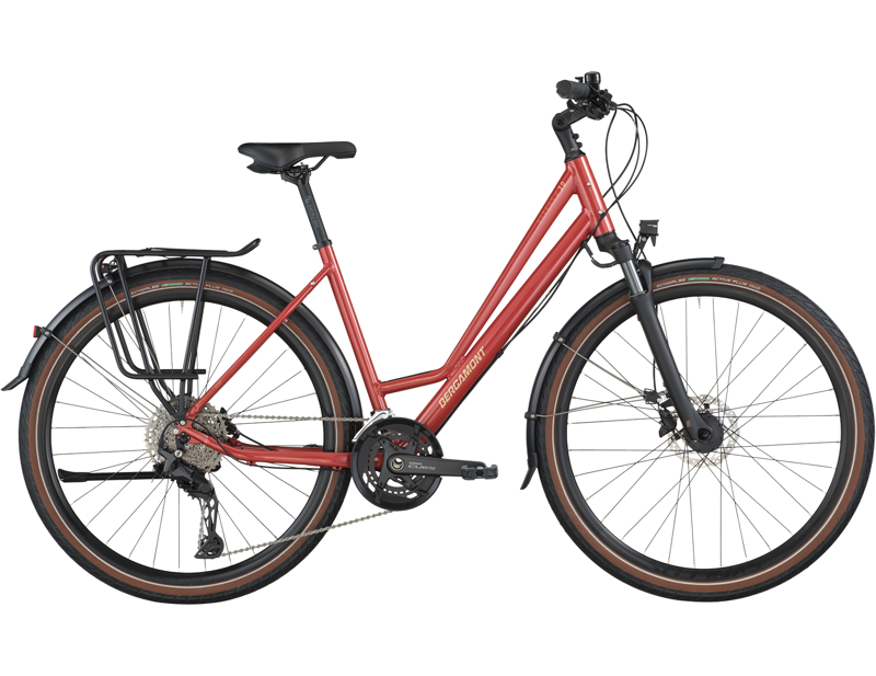Balfes Bikes Bergamont Vitess 30 Amsterdam Hybrid Bike 2026 in Metallic Red | Free postage over £30, £10 off first order, price match & 0% finance.