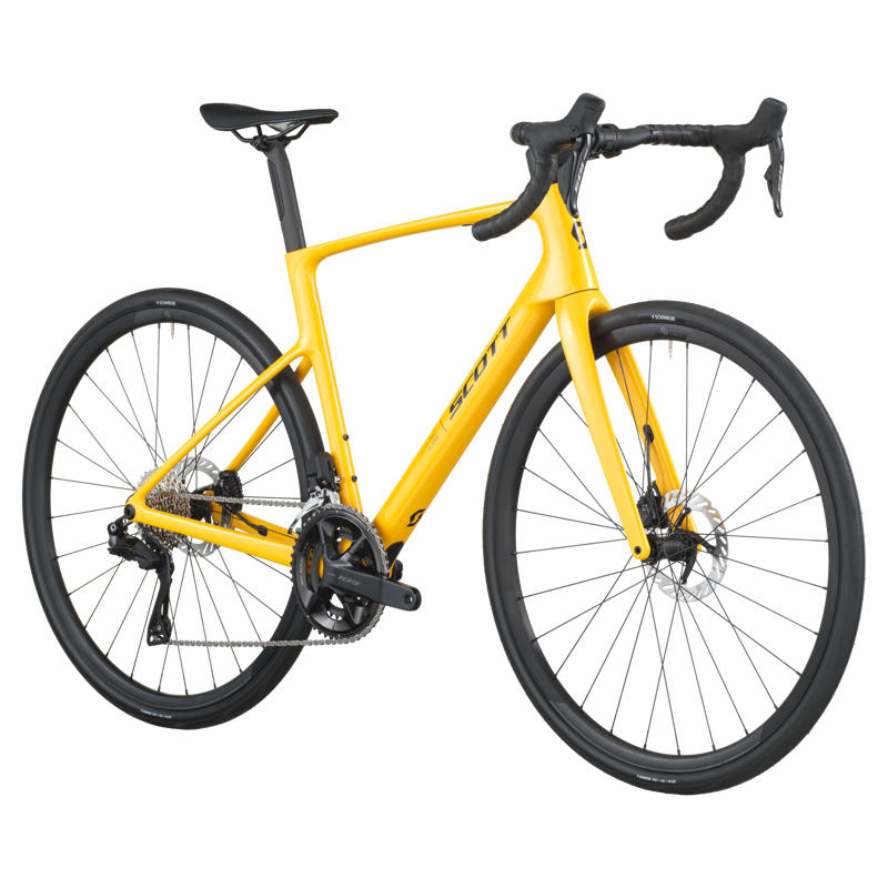 Scott Addict 40 Road Bike 2026 in Vivid Yellow-1