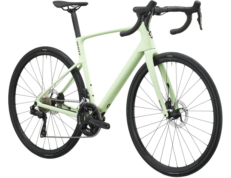 Scott Addict 40 Carbon Road Bike 2027 in Cream Green-1