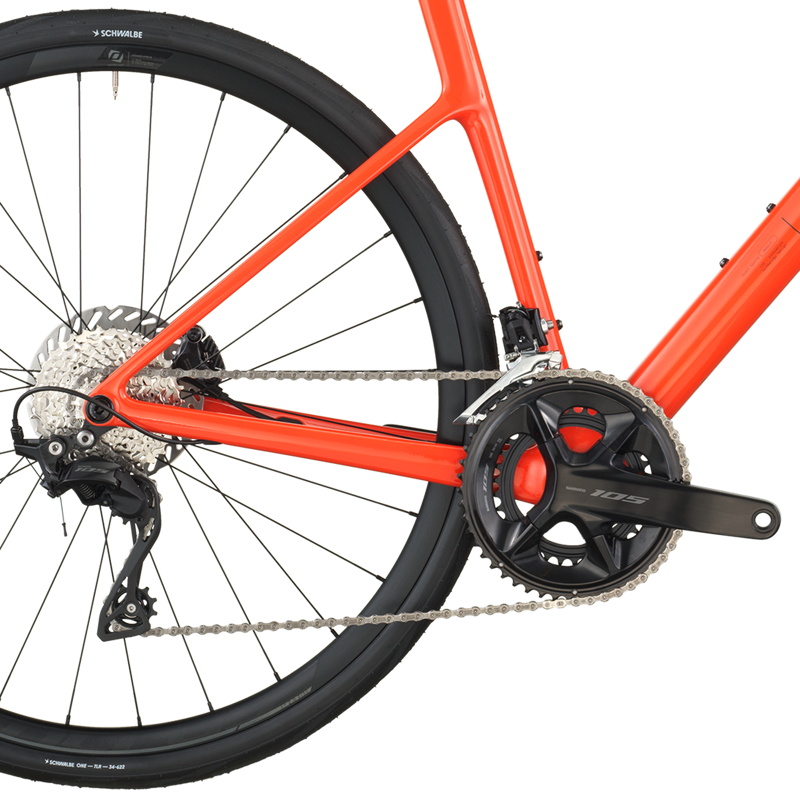Scott Addict 50 Road Bike 2026 in Flame Orange-3