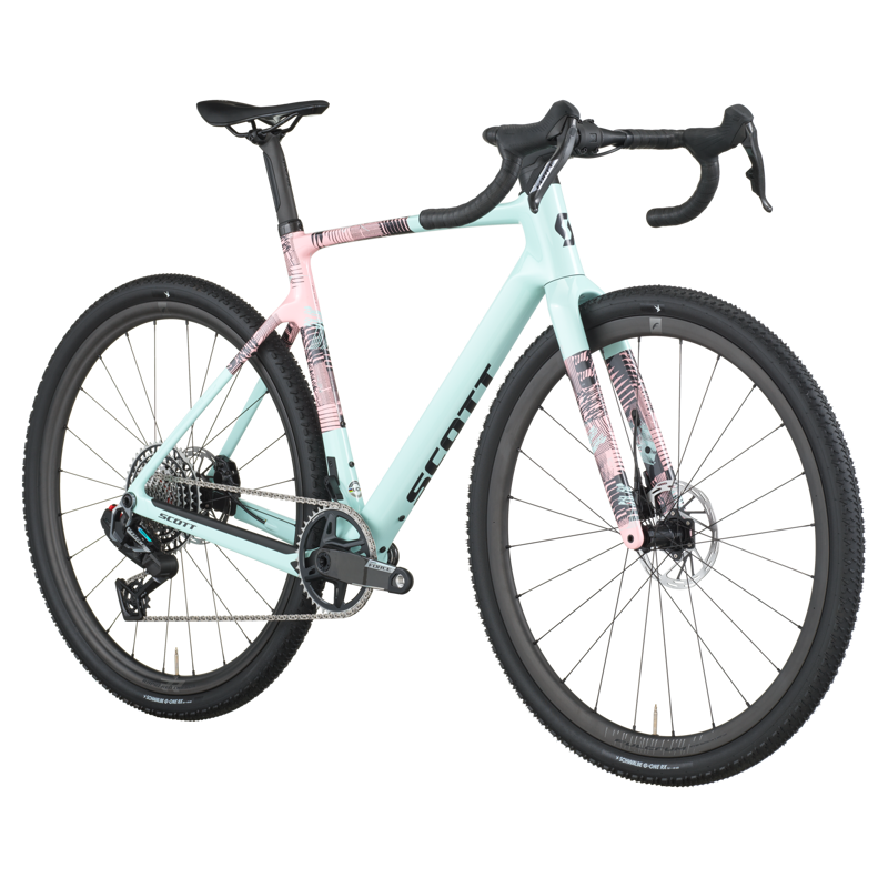 Scott Addict Gravel 10 Gravel Bike 2026 in Gelato Blue / Gelato Pink-1