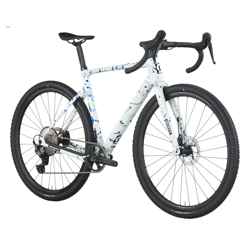 Scott Addict Gravel 30 Gravel Bike 2026 in White Splatter Blue-1