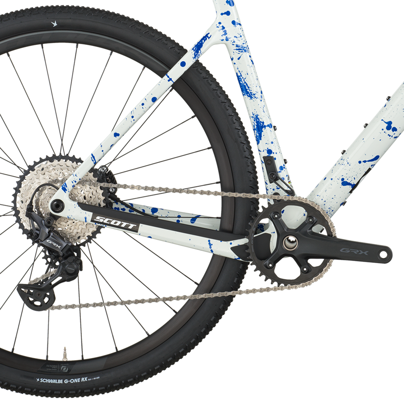 Scott Addict Gravel 30 Gravel Bike 2026 in White Splatter Blue-3