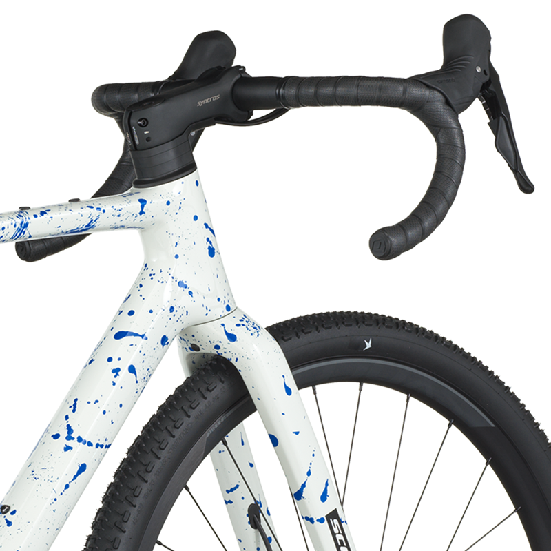 Scott Addict Gravel 30 Gravel Bike 2026 in White Splatter Blue-4
