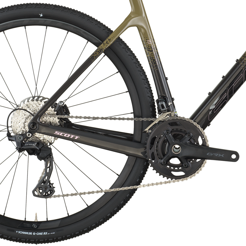 Scott Addict Gravel 40 Gravel Bike 2026 in Kaki Green / Carbon Black-3