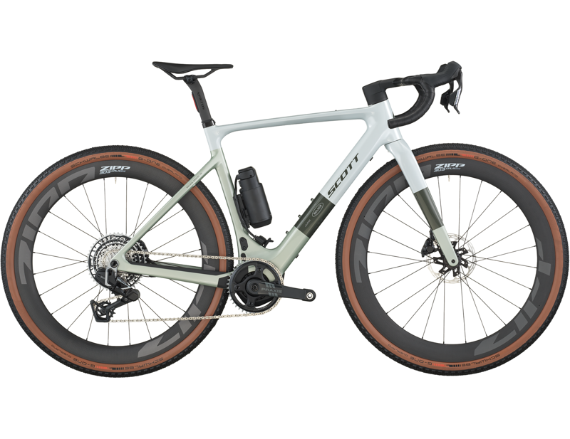 Balfes Bikes Scott Solace Gravel 10 Electric Gravel Bike 2026 in Pale Green / Beluga Grey | Free postage over £30, £10 off first order, price match & 0% finance.