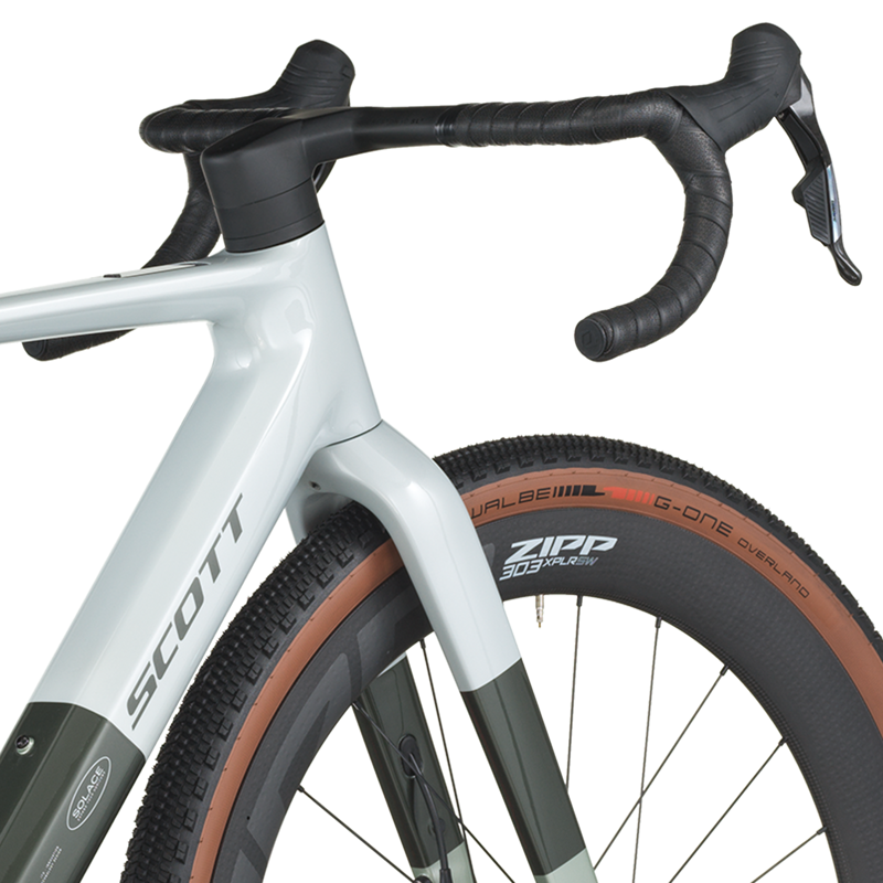 Scott Solace Gravel 10 Electric Gravel Bike 2026 in Pale Green / Beluga Grey-3