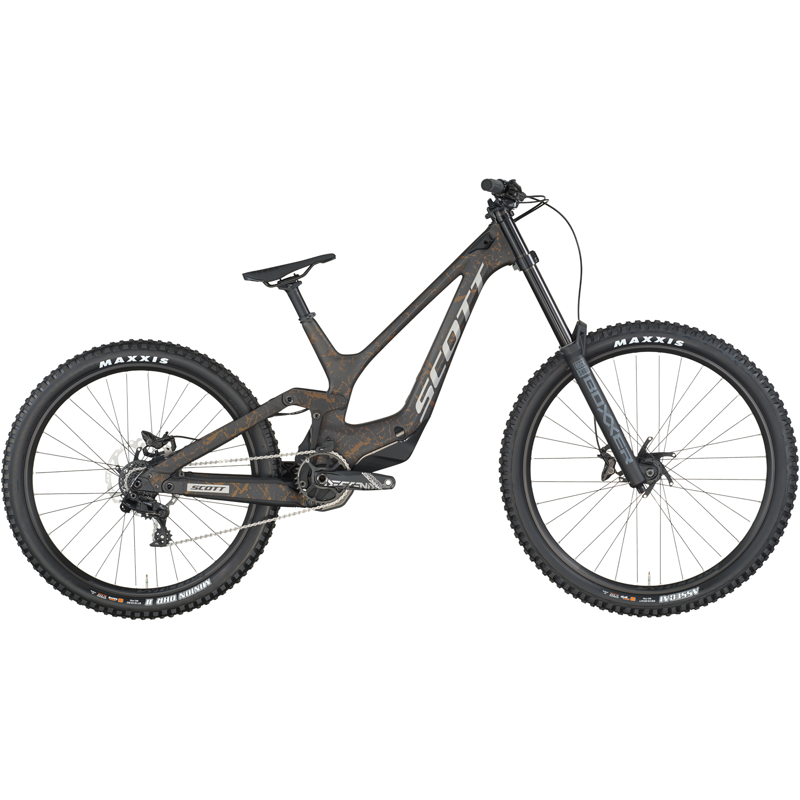Balfes Bikes Scott Gambler 10 Full Suspension Mountain Bike 2026 in Carbon Black / Crackle Bronze | Free postage over £30, £10 off first order, price match & 0% finance.