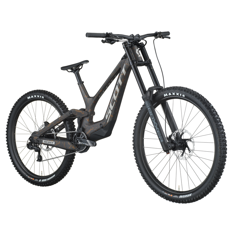 Scott Gambler 10 Full Suspension Mountain Bike 2026 in Carbon Black / Crackle Bronze-1
