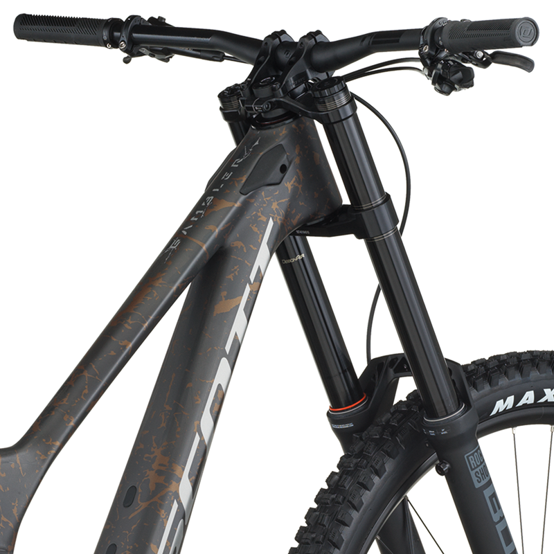 Scott Gambler 10 Full Suspension Mountain Bike 2026 in Carbon Black / Crackle Bronze-3
