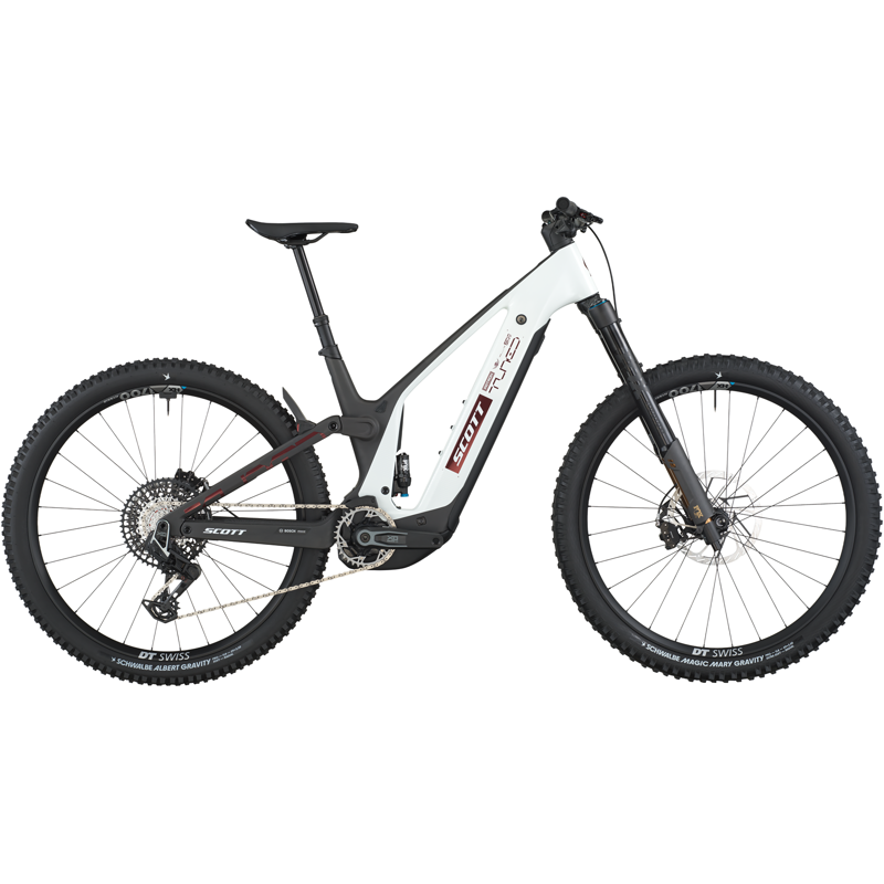 Balfes Bikes Scott Patron ST 900 Tuned Electric Full Suspension Mountain Bike 2026 in Carbon Black / Pastel White | Free postage over £30, £10 off first order, price match & 0% finance.