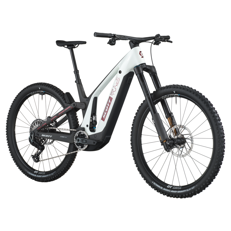 Scott Patron ST 900 Tuned Electric Full Suspension Mountain Bike 2026 in Carbon Black / Pastel White-1
