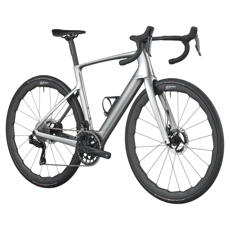 Scott Fastlane Premium Electric Road Bike 2026 in Chrome Silver-1