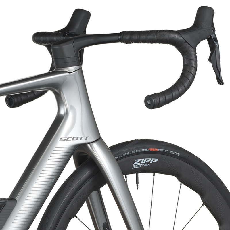 Scott Fastlane Premium Electric Road Bike 2026 in Chrome Silver-4