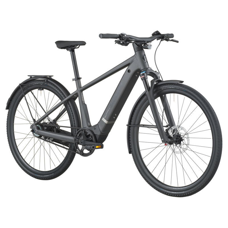 Scott Passage 10 Belt Electric Hybrid Bike 2026 in Midnight Grey-1