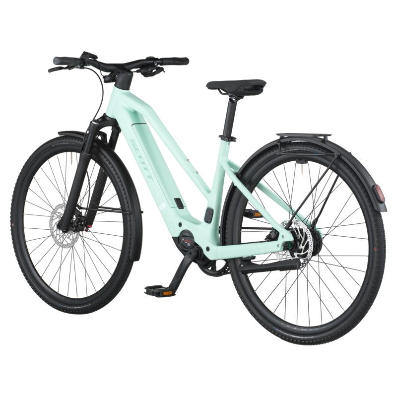 Scott Passage 10 Belt Slope Electric Hybrid Bike 2026 in Mint Green-2