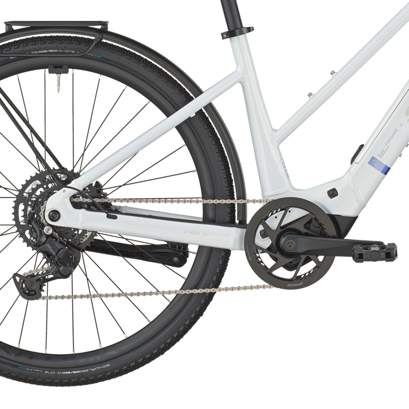 Scott Passage 20 Slope Electric Bike 2026 in Bianco White-3