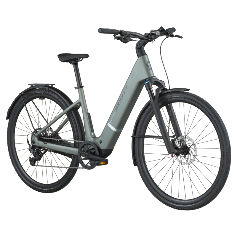 Scott Passage 20 Wave Electric Bike 2026 in Highland Green-1