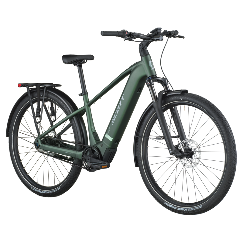 Scott Sub Tour 10 Electric Hybrid Bike 2026 in Kelp Green-1
