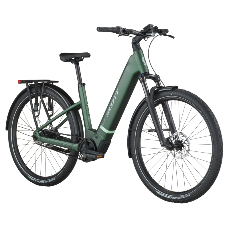 Scott Sub Tour 10 Wave Electric Hybrid Bike 2026 in Kelp Green-1