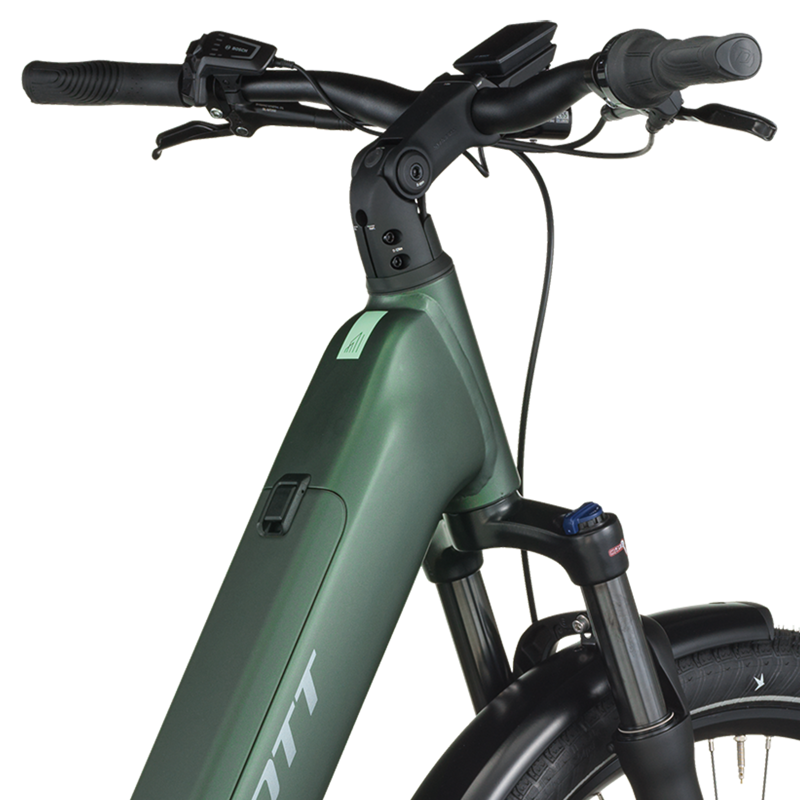 Scott Sub Tour 10 Wave Electric Hybrid Bike 2026 in Kelp Green-3