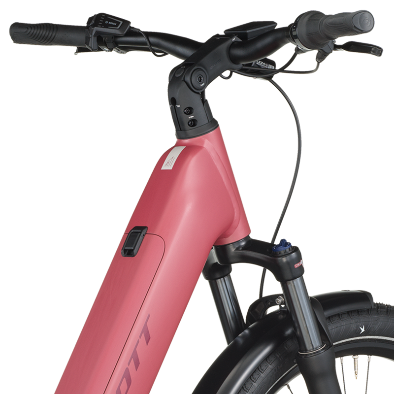Scott Sub Tour 10 Wave Electric Hybrid Bike 2026 in Magenta Red-3