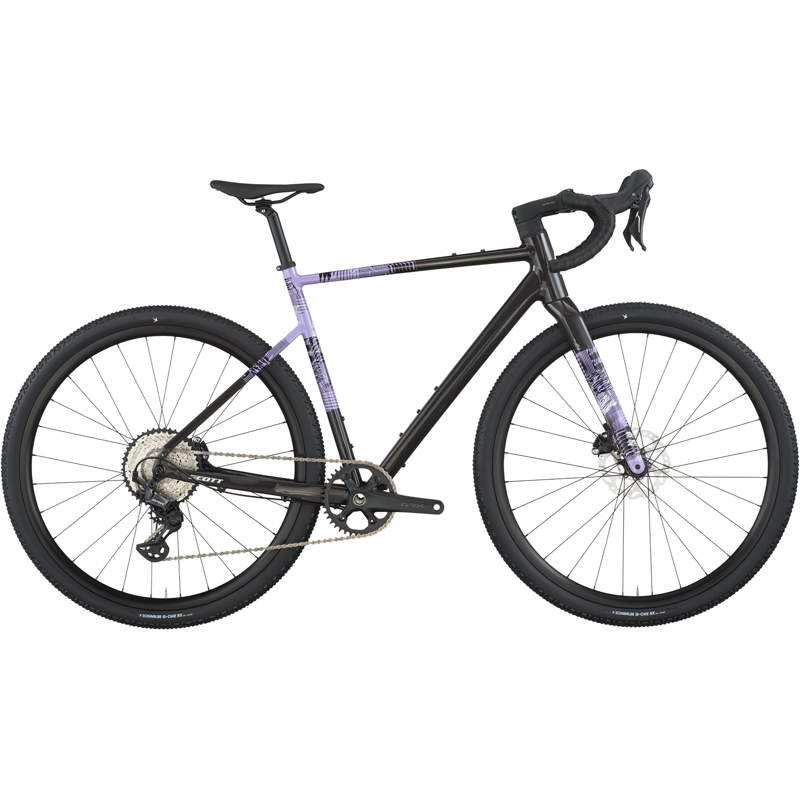 Balfes Bikes Scott Speedster Gravel 10 Gravel Bike 2026 in Carbon Black / Tulip Purple | Free postage over £30, £10 off first order, price match & 0% finance.