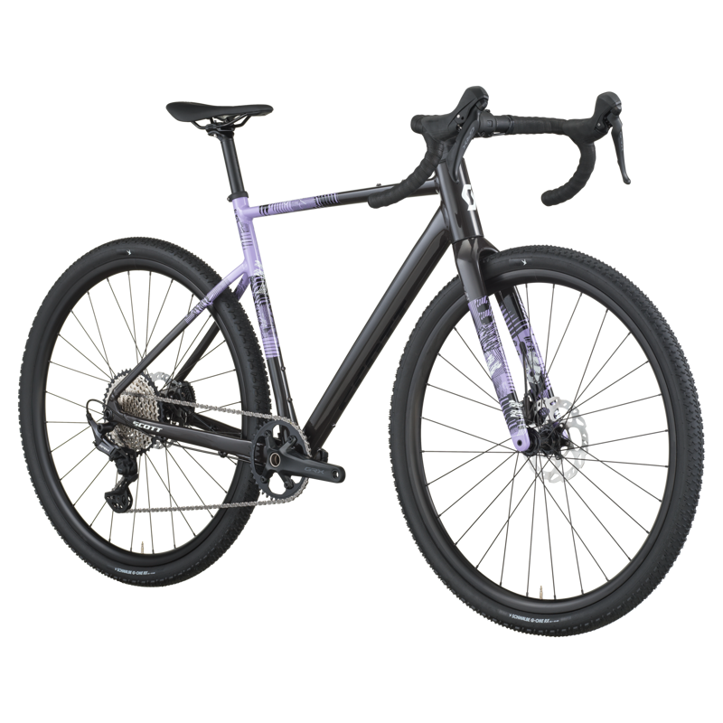 Scott Speedster Gravel 10 Gravel Bike 2026 in Carbon Black / Tulip Purple-1