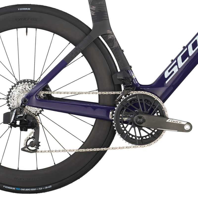 Scott Foil RC Team Road Bike 2026 in Grape Purple / Carbon Black-3