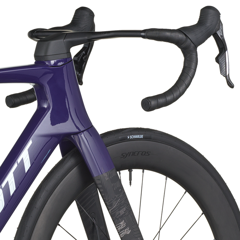 Scott Foil RC Team Road Bike 2026 in Grape Purple / Carbon Black-4