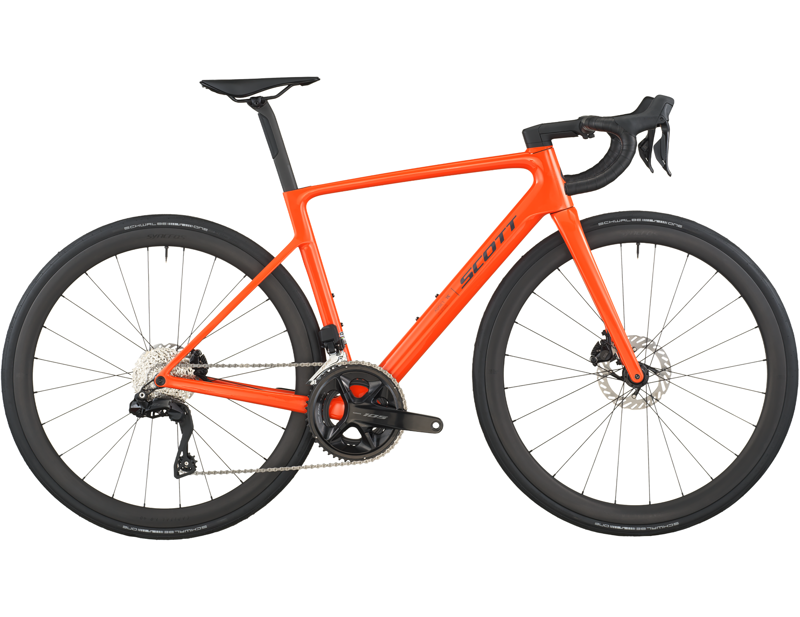 Scott Bike Addict RC 30 Carbon Road Bike 2026 in Flame Orange