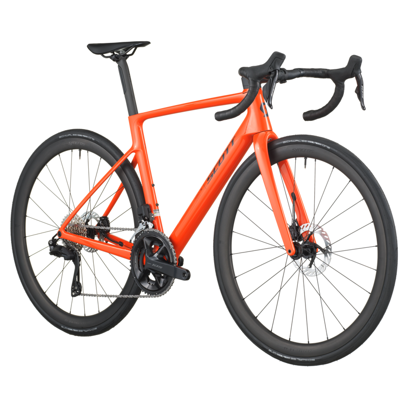 Scott Bike Addict RC 30 Carbon Road Bike 2026 in Flame Orange-1