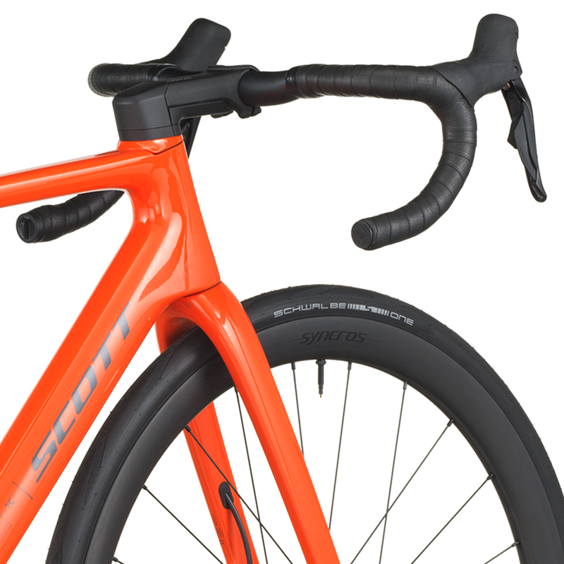 Scott Bike Addict RC 30 Carbon Road Bike 2026 in Flame Orange-4