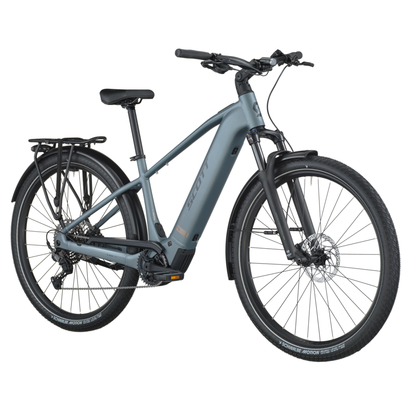 Scott Sub Sport 20 Electric Hybrid Bike 2026 in Hematite Blue-1