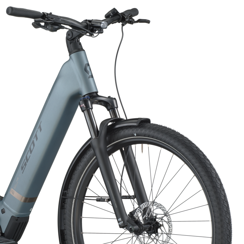 Scott Sub Sport 20 Wave Electric Hybrid Bike 2026 in Hematite Blue-3