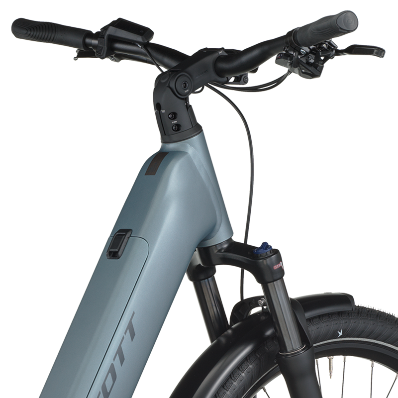 Scott Sub Sport 20 Wave Electric Hybrid Bike 2026 in Hematite Blue-4