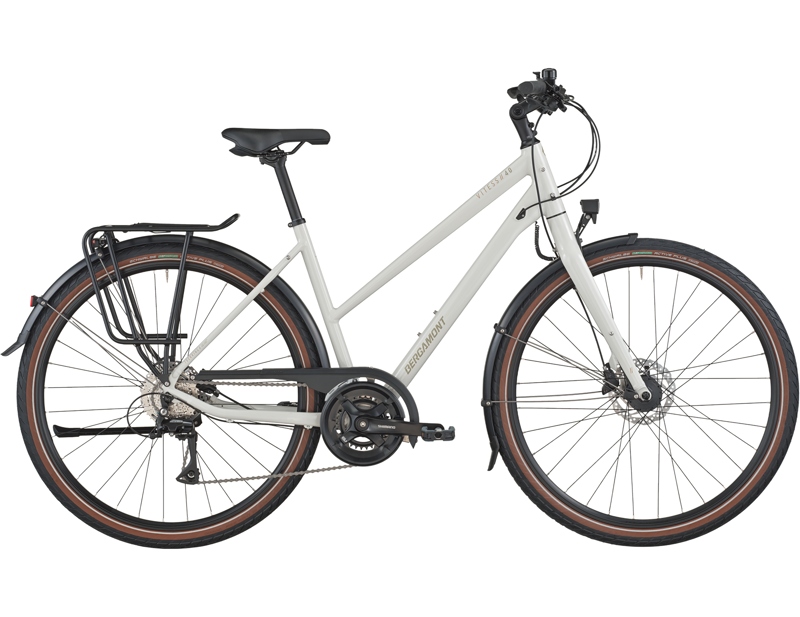 Bergamont Vitess 40 Rigid Slope Hybrid Bike 2026 in Off White