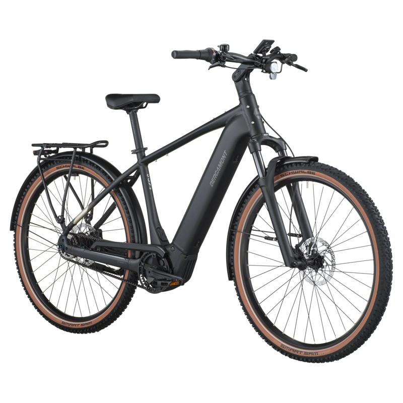 Bergamont E-Horizon SUV 20 Belt Electric Hybrid Bike 2026 in Matt Black-1