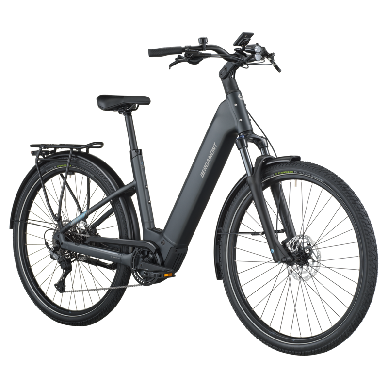 Bergamont E-Horizon Sport 20 Wave Electric Hybrid Bike 2026 in Flaky Black-1